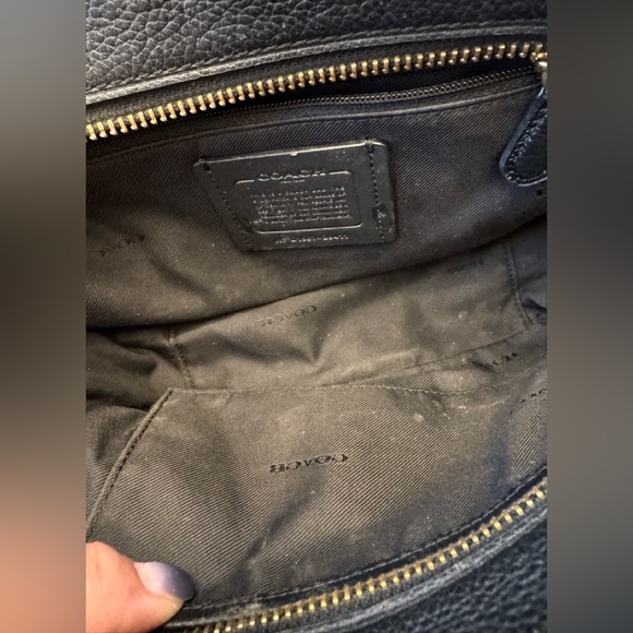 Coach Black Pebbled Leather Camera Crossbody Bag - Picture 7 of 15